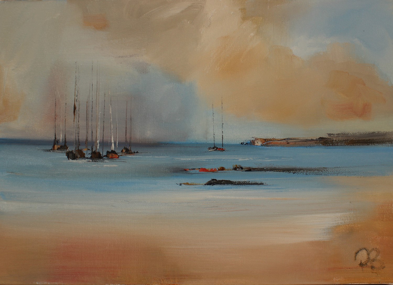 'A Gathering of Boats' by artist Rosanne Barr